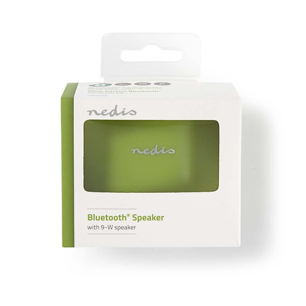 Nedis spbtav01gn haut-parleur avec bluetooth® 9 w maximum 3 heures d'autonomie de lecture vert