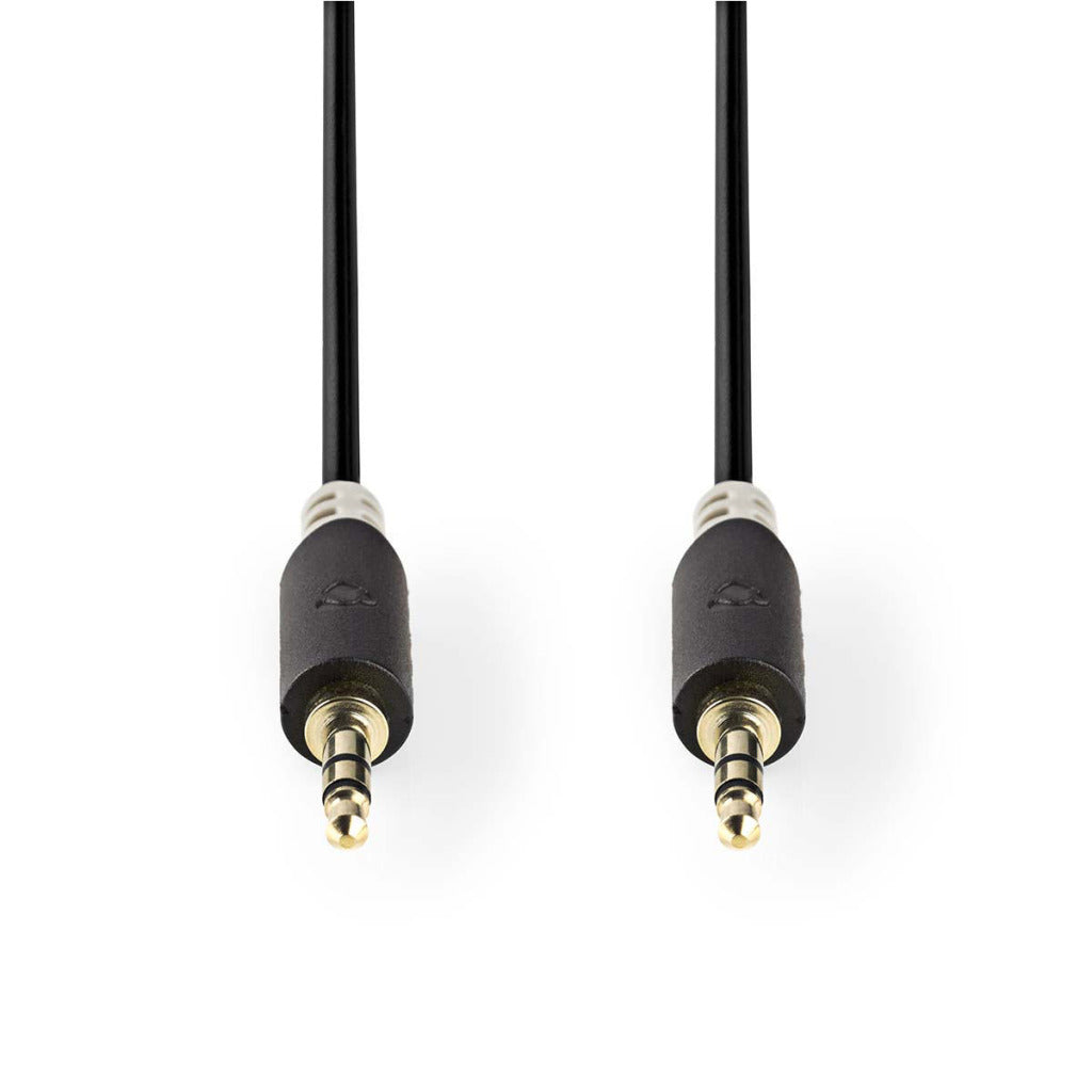 Nedis cabp22000at20 câble audio stéréo 3,5 mm mâle - 3,5 mm mâle 2,0 m anthracite