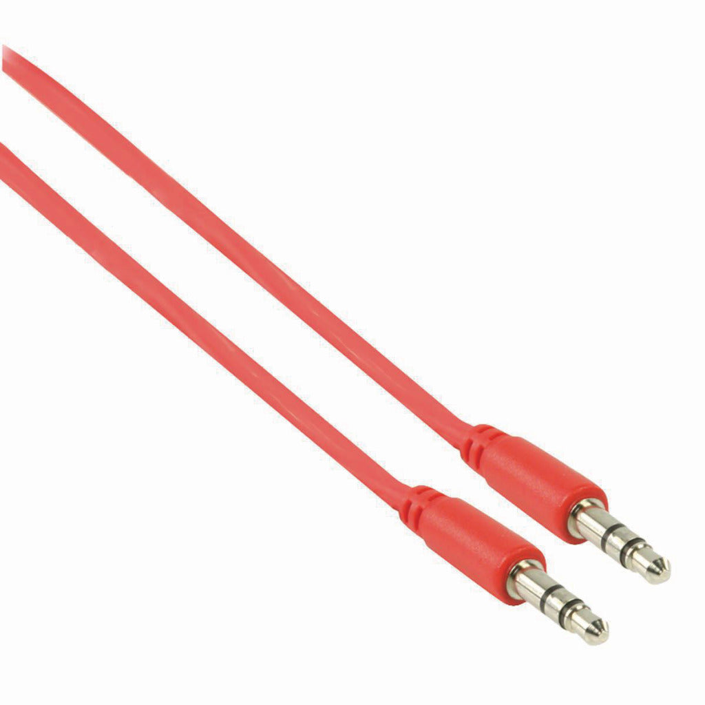 Nedis cagp22005rd10 câble audio stéréo 3,5 mm mâle - 3,5 mm mâle 1,0 m rouge