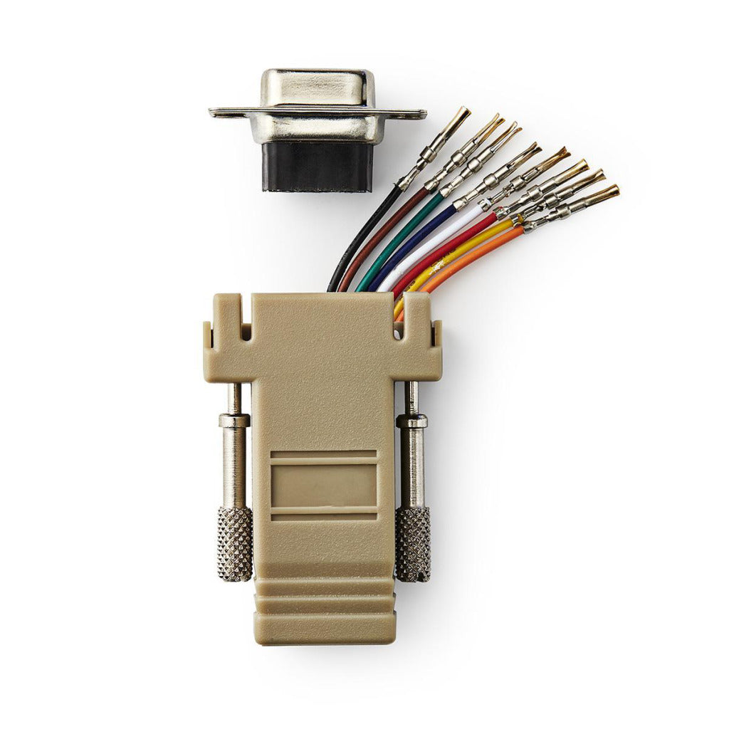 Nedis ccgp52820iv adaptateur d-sub d-sub 9 broches femelle - rj45 (8p8c) femelle ivoire