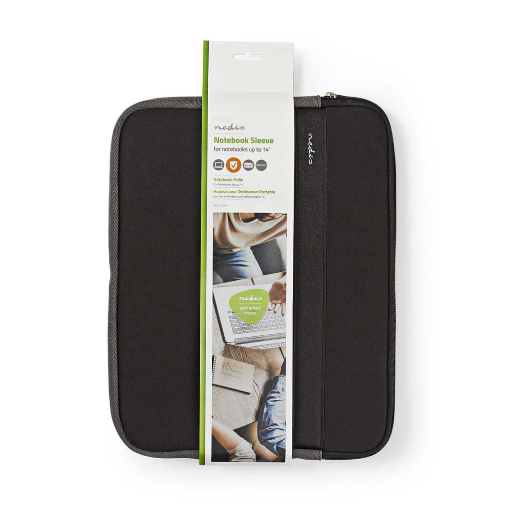 Nedis nbse13100bk pochette pour ordinateur portable 13 - 14 néoprène noir anthracite