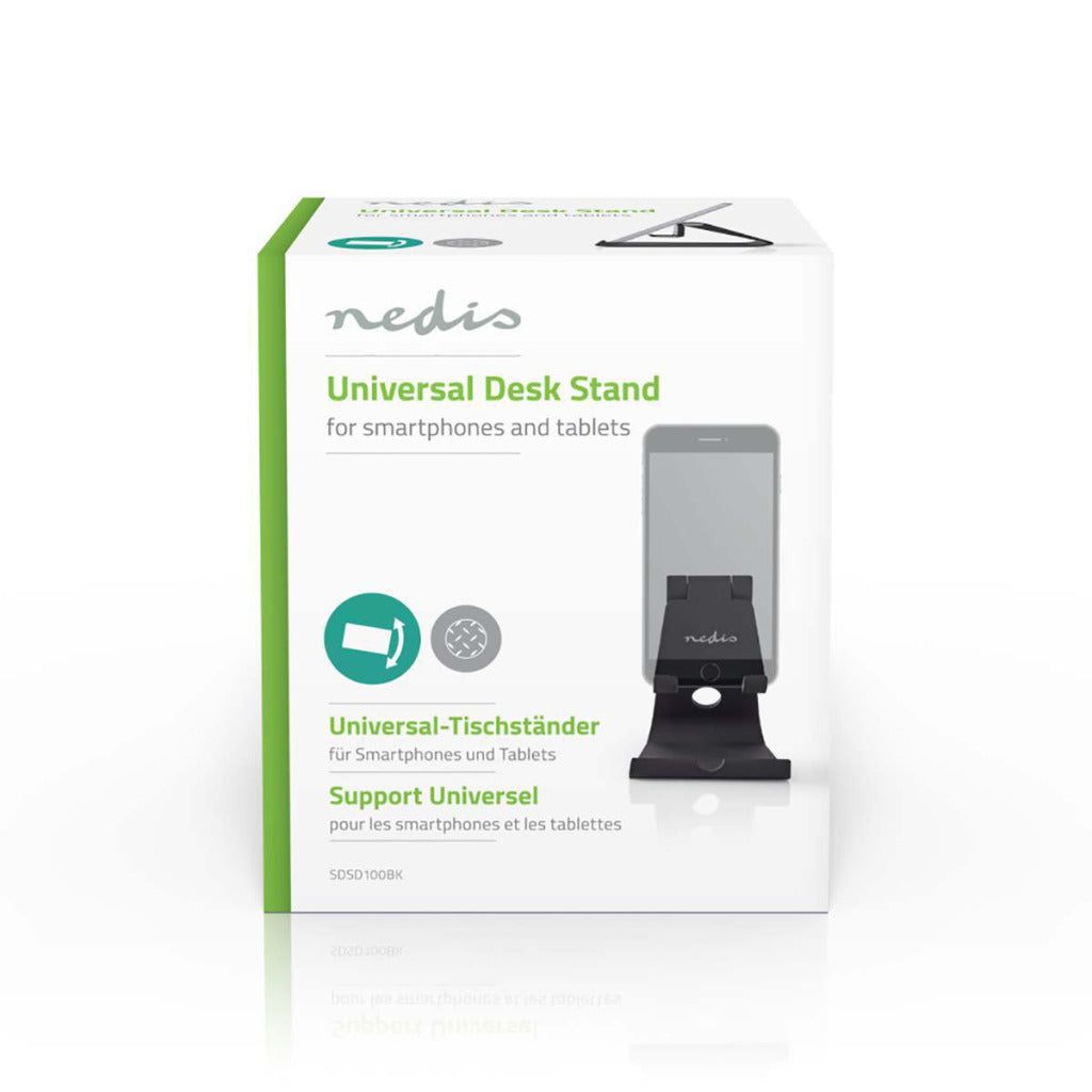 Nedis SDSD100BK support pour tablette et smartphone réglable noir