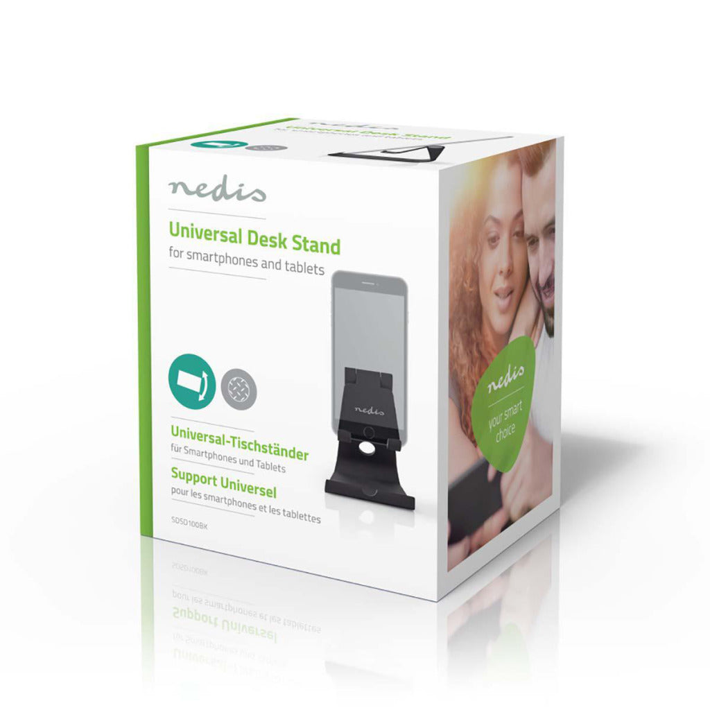 Nedis SDSD100BK support pour tablette et smartphone réglable noir