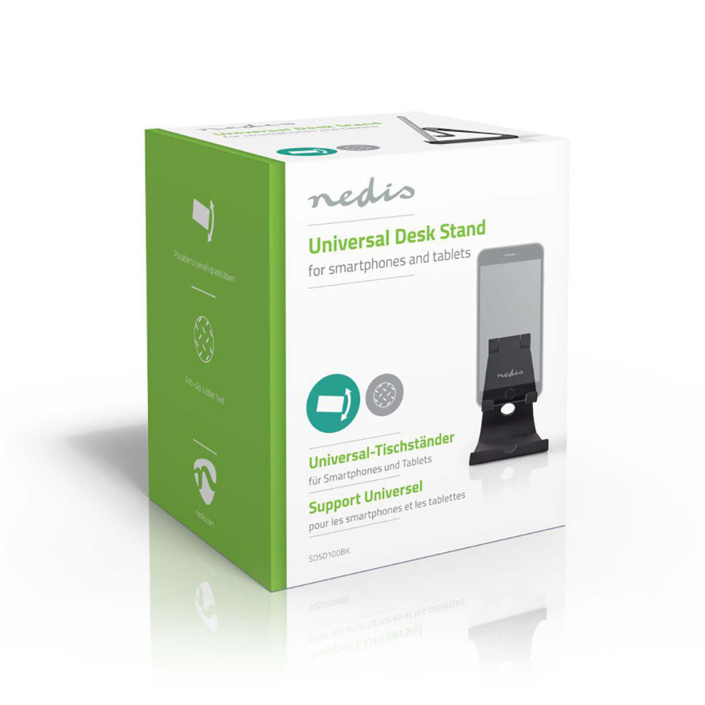 Nedis SDSD100BK support pour tablette et smartphone réglable noir