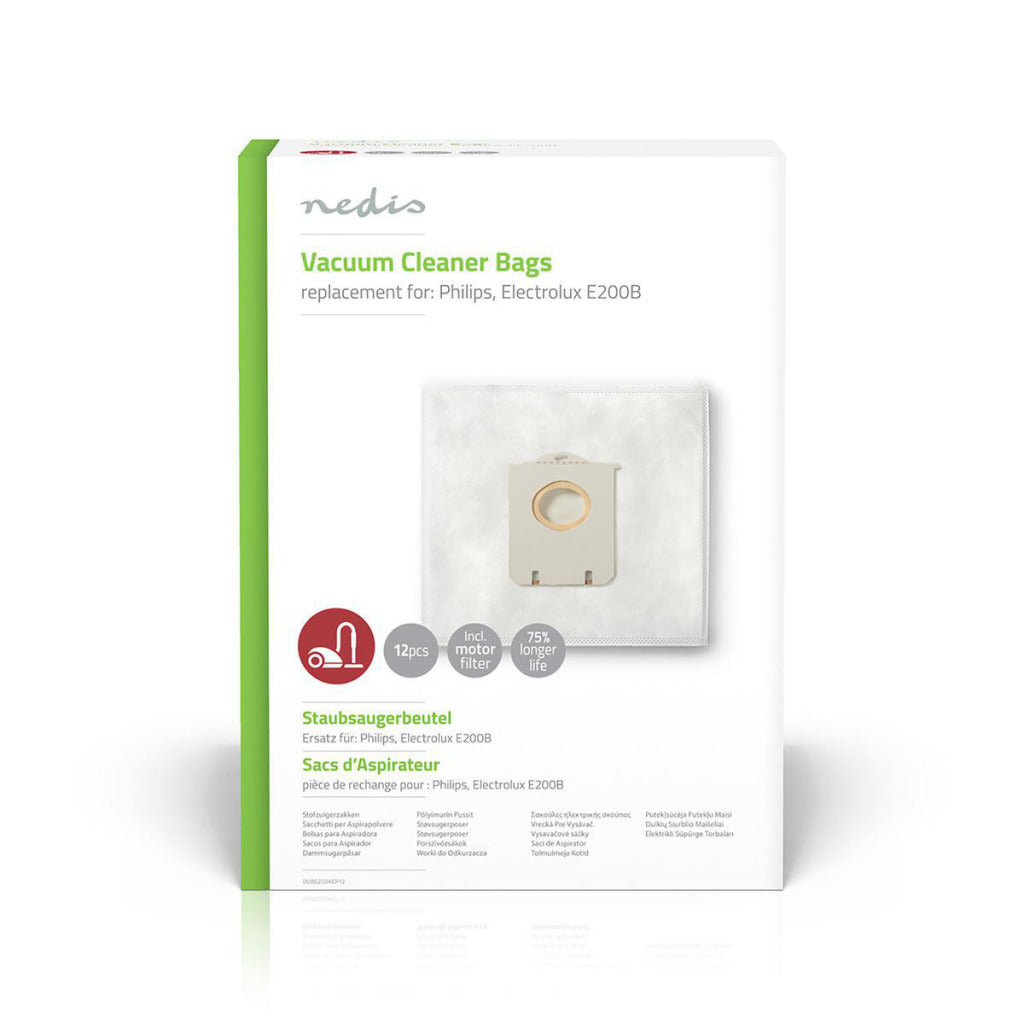Sac aspirateur Nedis dubg220aep12 philips, electrolux e200b