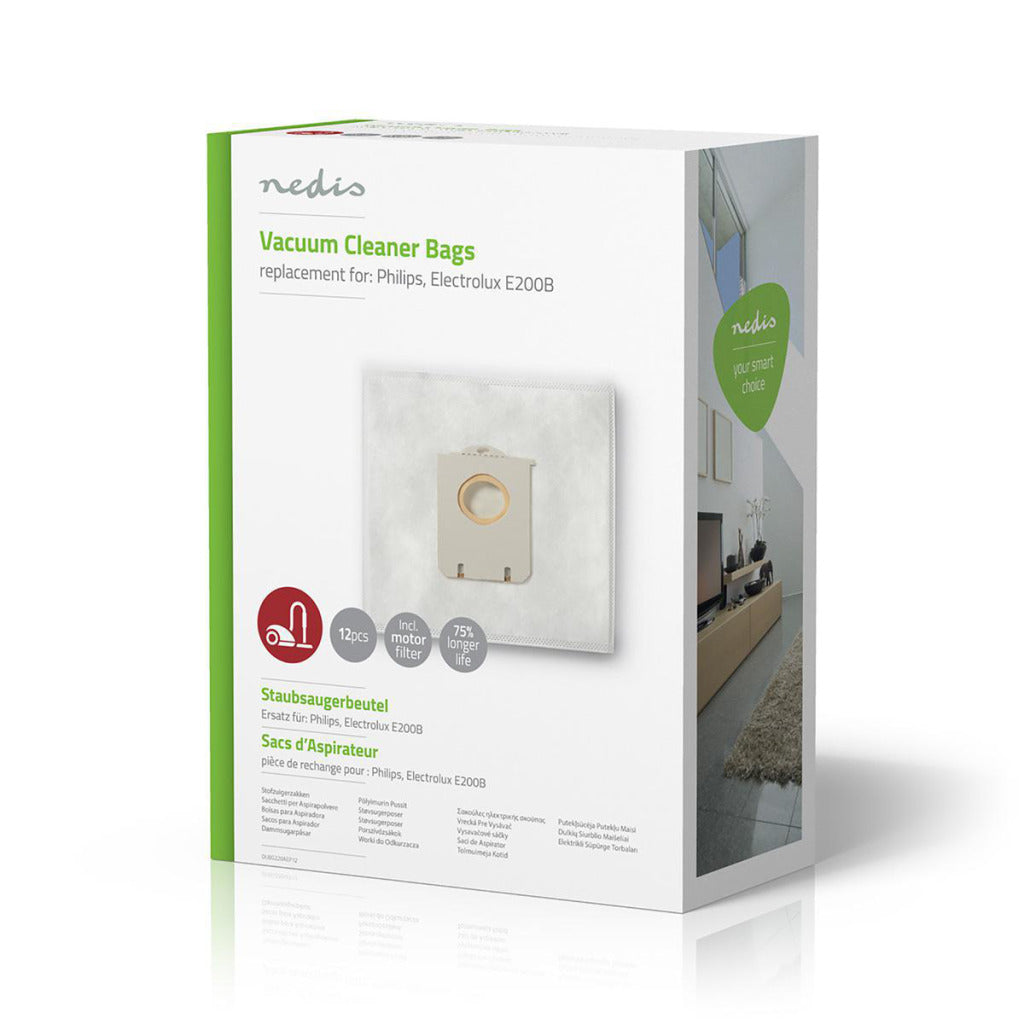 Sac aspirateur Nedis dubg220aep12 philips, electrolux e200b