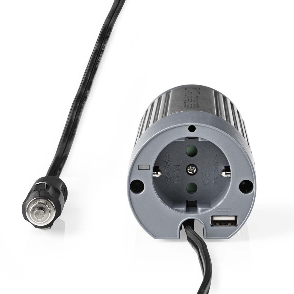 Nedis PIMS10024 Convertisseur de puissance onde sinusoïdale modifiée 24 V DC 230 V 100 W 1x Schuko 1x sortie USB