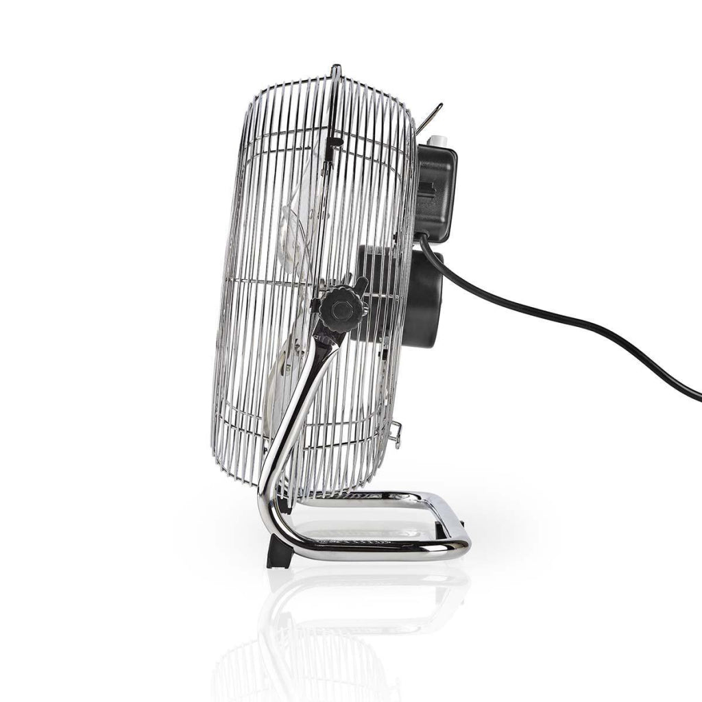 Nedis fnfl10ccr30 ventilateur de sol diamètre 30 cm 3 vitesses chrome