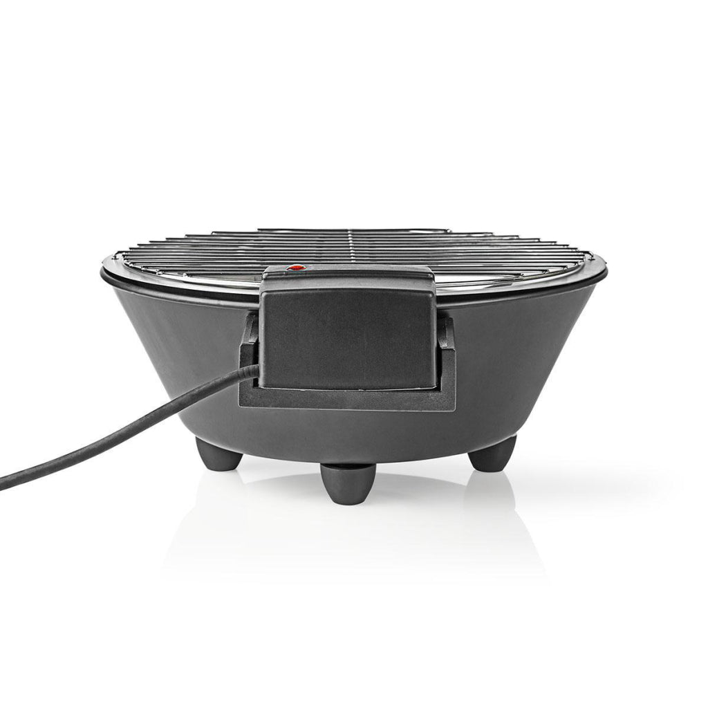 Nedis bbqe112bk barbecue électrique rond 30 cm 1250 watts