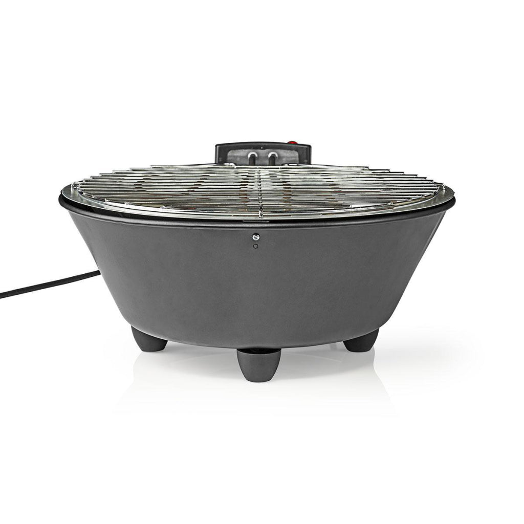 Nedis bbqe112bk barbecue électrique rond 30 cm 1250 watts