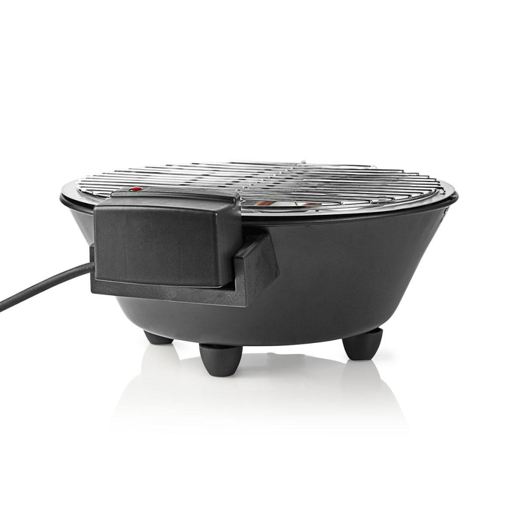 Nedis bbqe112bk barbecue électrique rond 30 cm 1250 watts