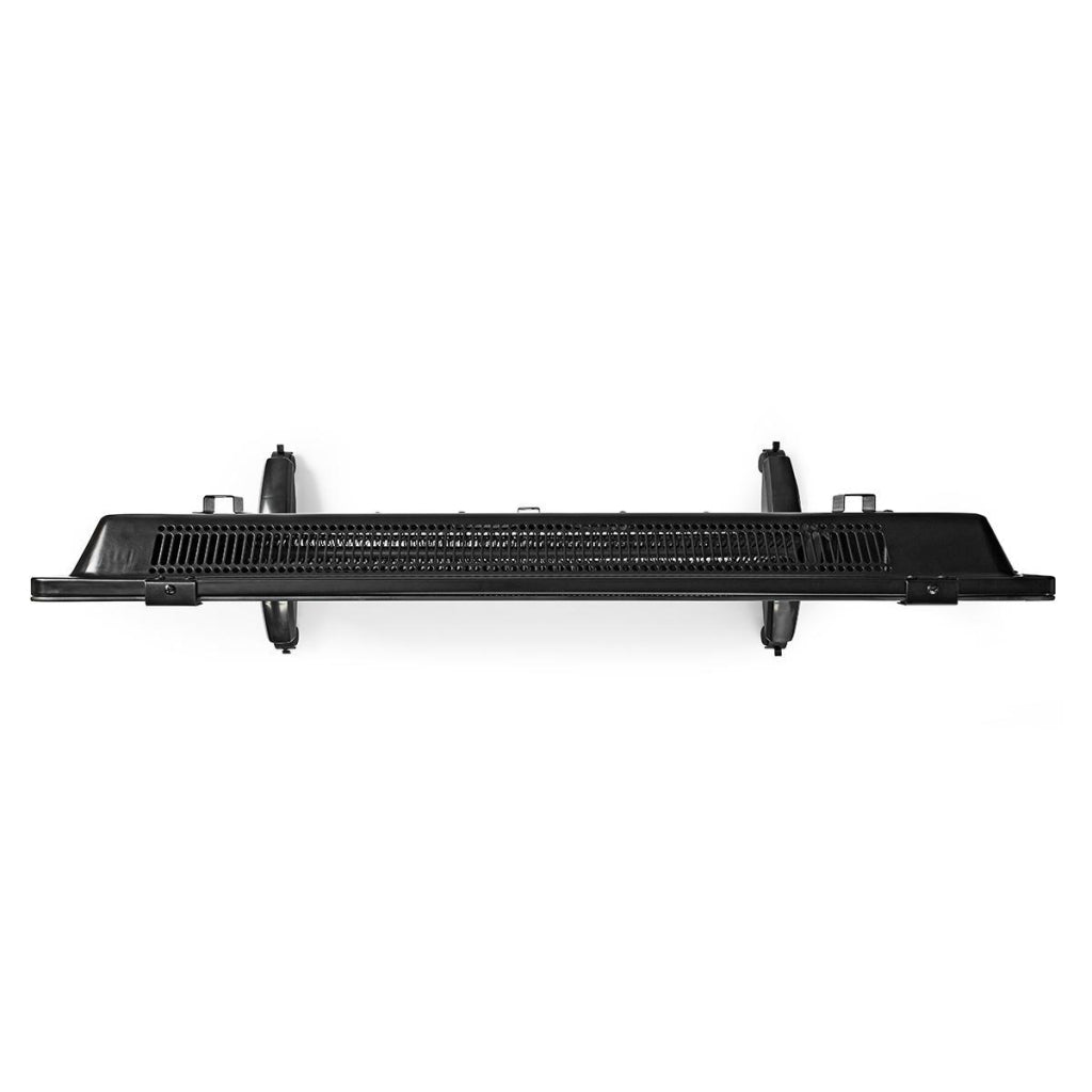 Nedis HTPL20FBK Thermostat de chauffage à convecteur à panneau de verre Écran LCD 2 réglages de chaleur Fixation murale sur pied 2000 W Noir