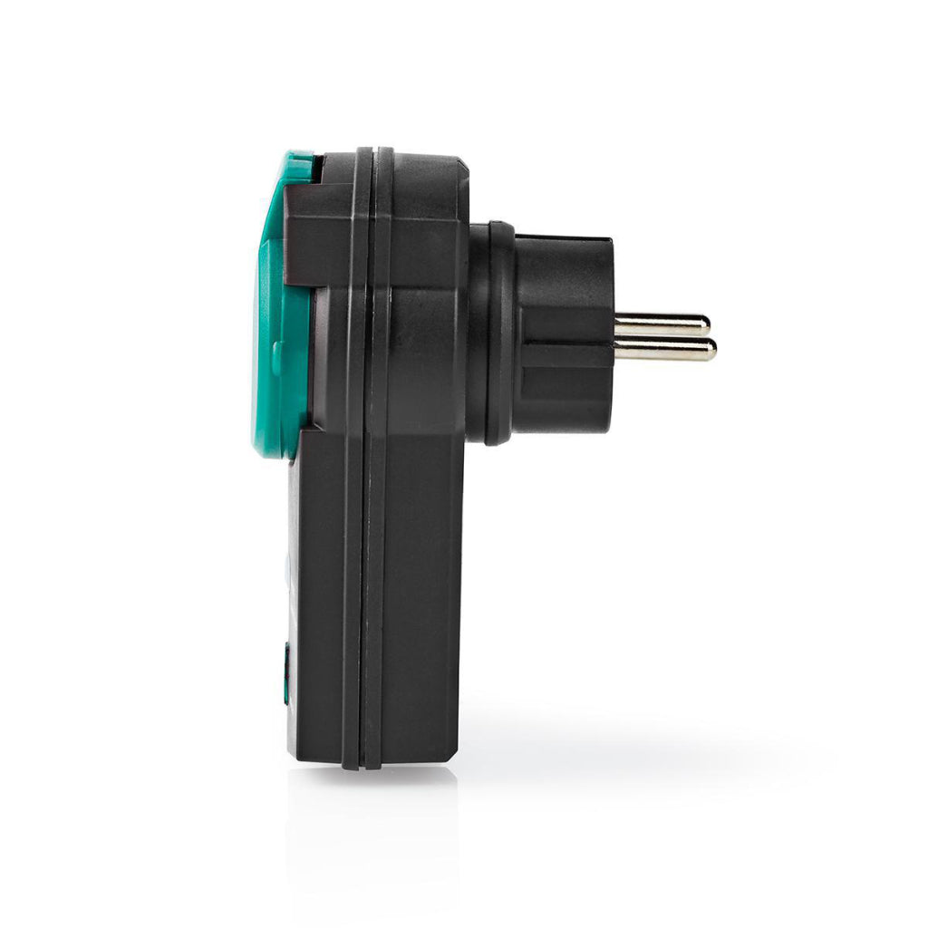 Nedis RFPOM120FBK Prise intelligente RF extérieure IP44 On Off Extension de portée RF Mesh Schuko Type F 3680 W