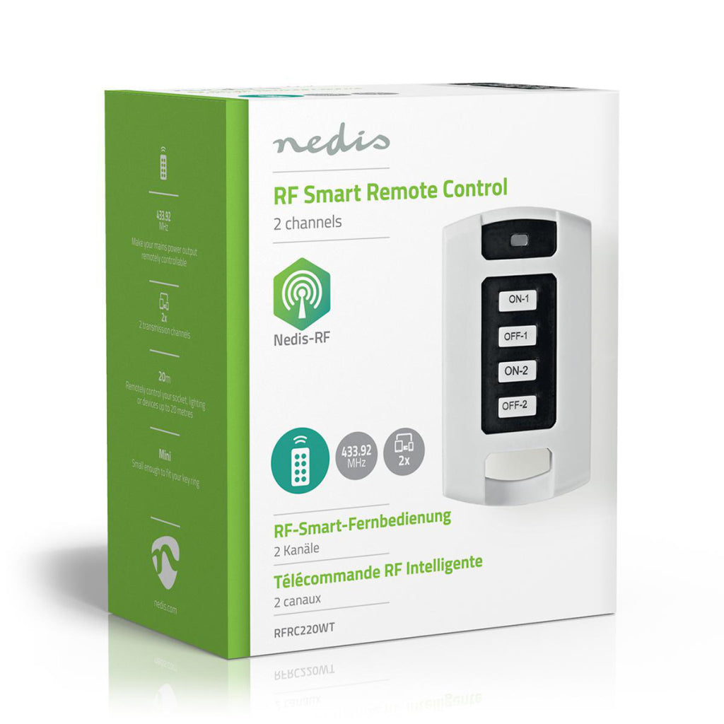 Nedis RFRC220WT Télécommande intelligente RF 2 canaux