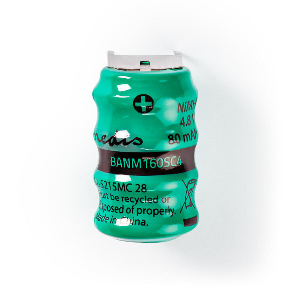 Nedis banm160sc4 batterie nickel-hydrure métallique 4,8 v 80 mah languette à souder