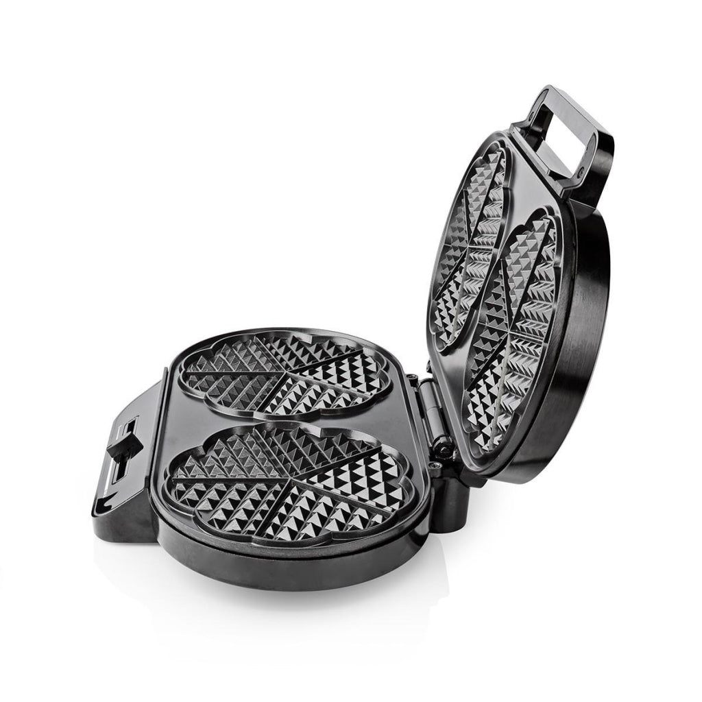 Nedis kawp110fbk gaufrier double 2x 14 cm 1200 w noir