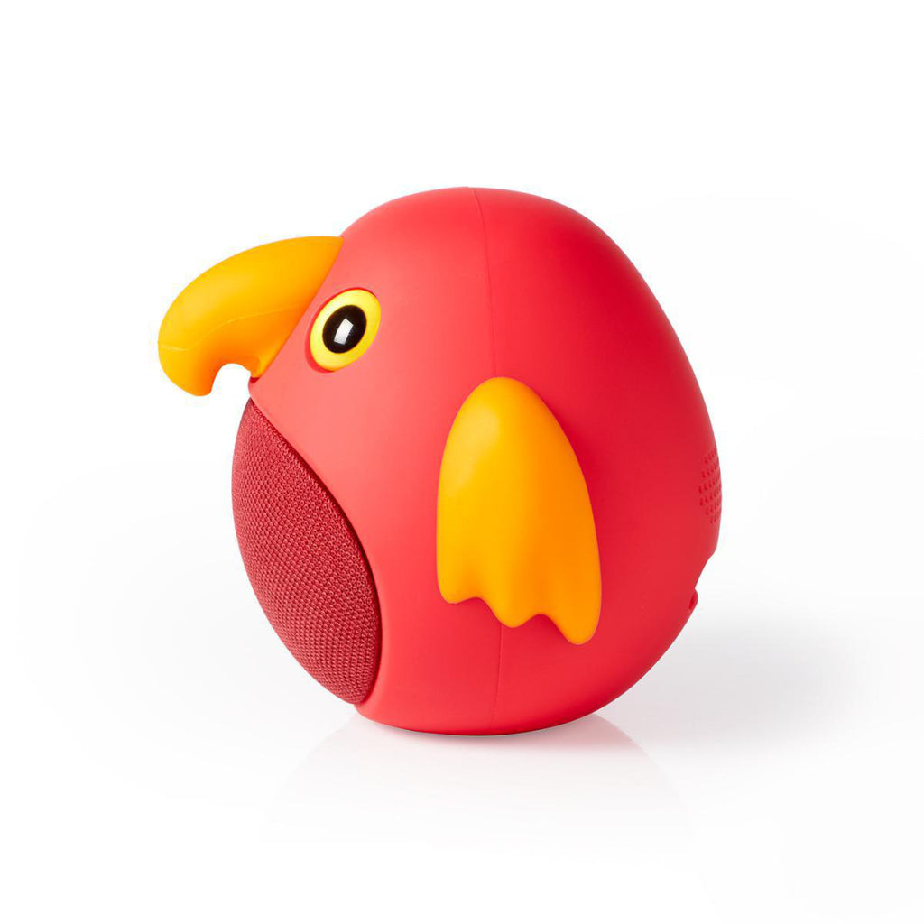 Haut-parleur Bluetooth Nedis SPBT4100RD Animatics 3 heures d'autonomie en appels mains libres Perry Parrot