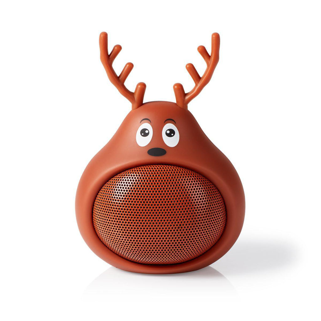 Nedis SPBT4110BN Haut-parleur Bluetooth Animatics 3 heures de lecture appels mains libres Rudy Reindeer