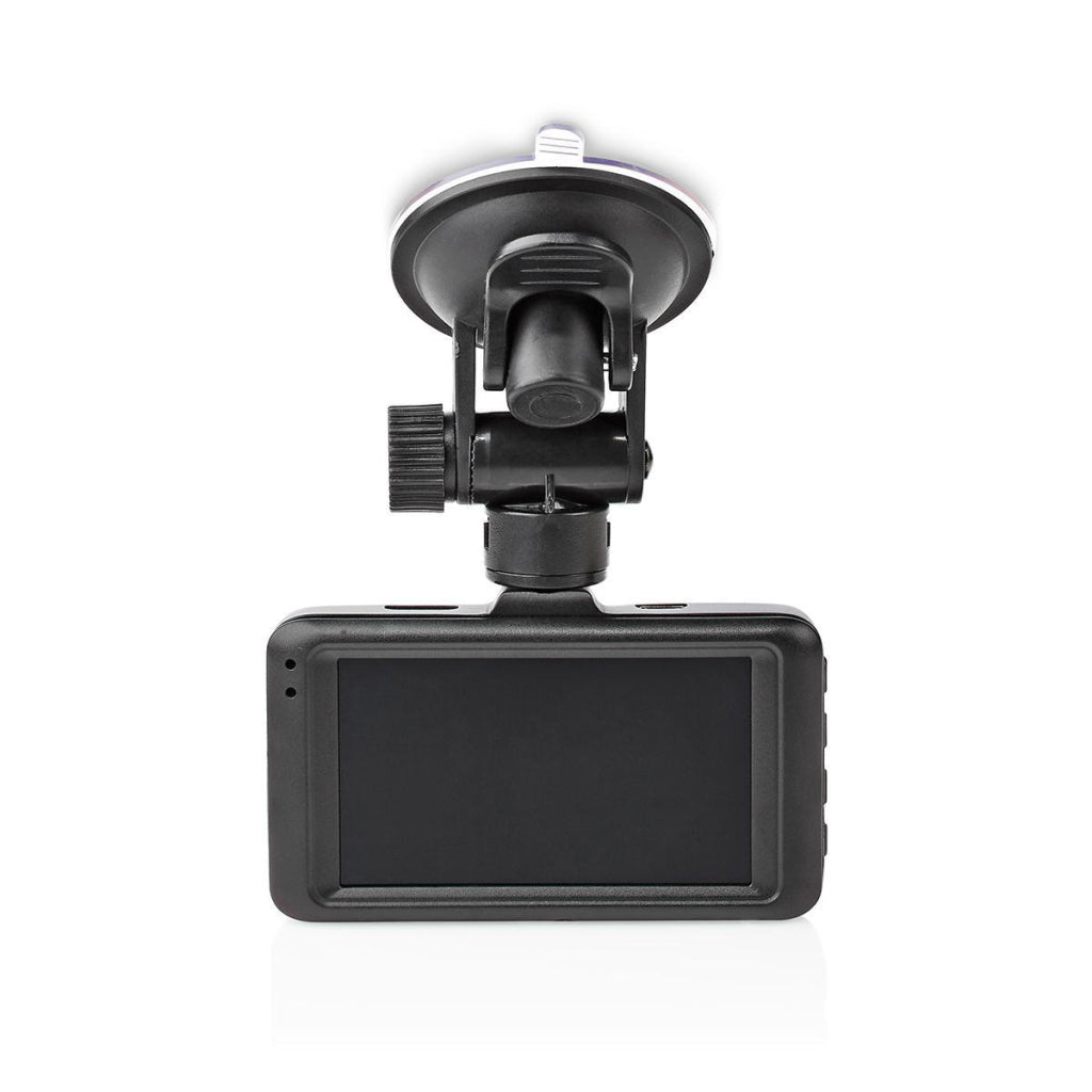 Nedis dcam15bk dashcam full hd 1080 p 1 ch 3,0 pouces angle de vision de 120 degrés ; boîtier métallique