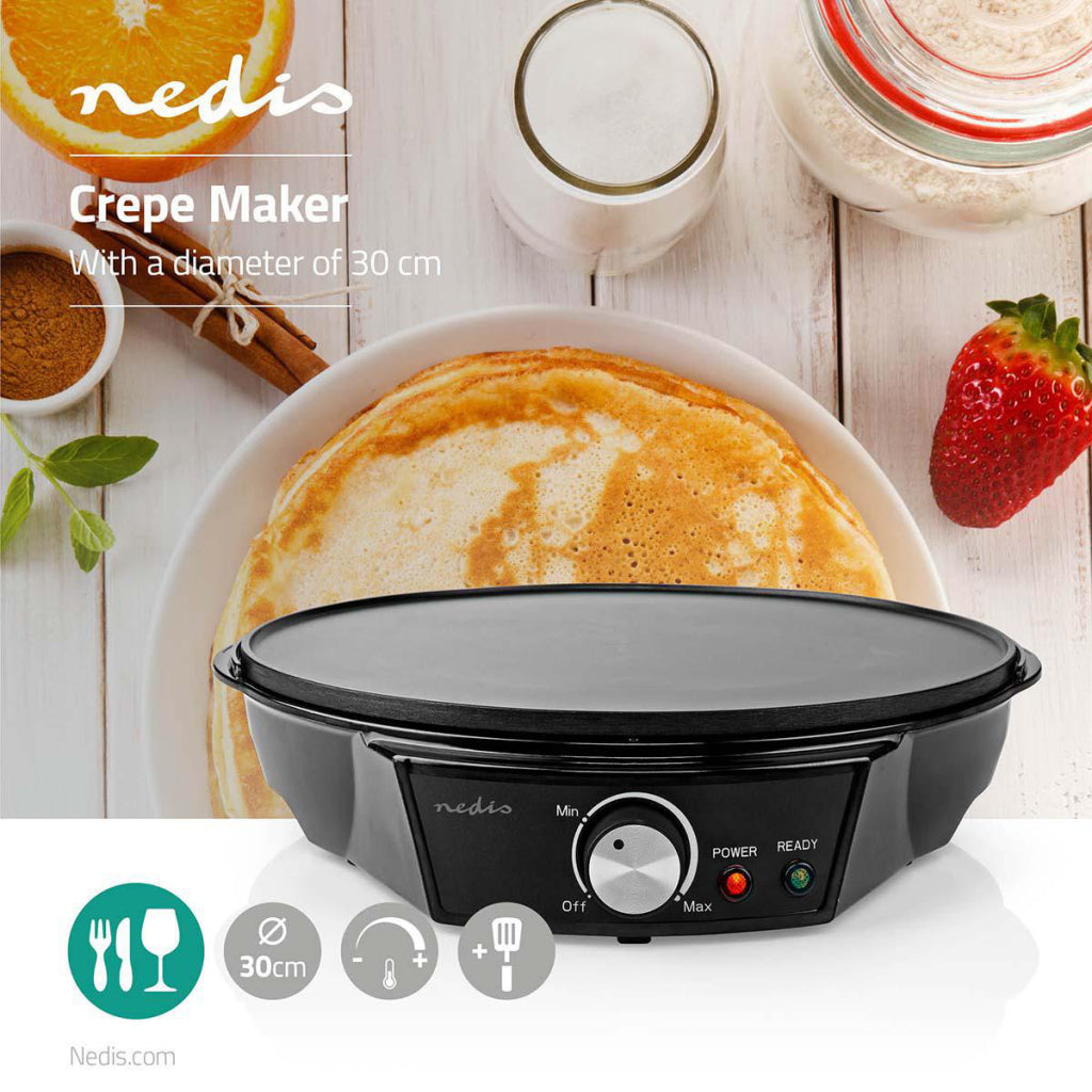 Nedis FCCM120FBK30 Cr ecirc;pes maker 30 Cm Noir