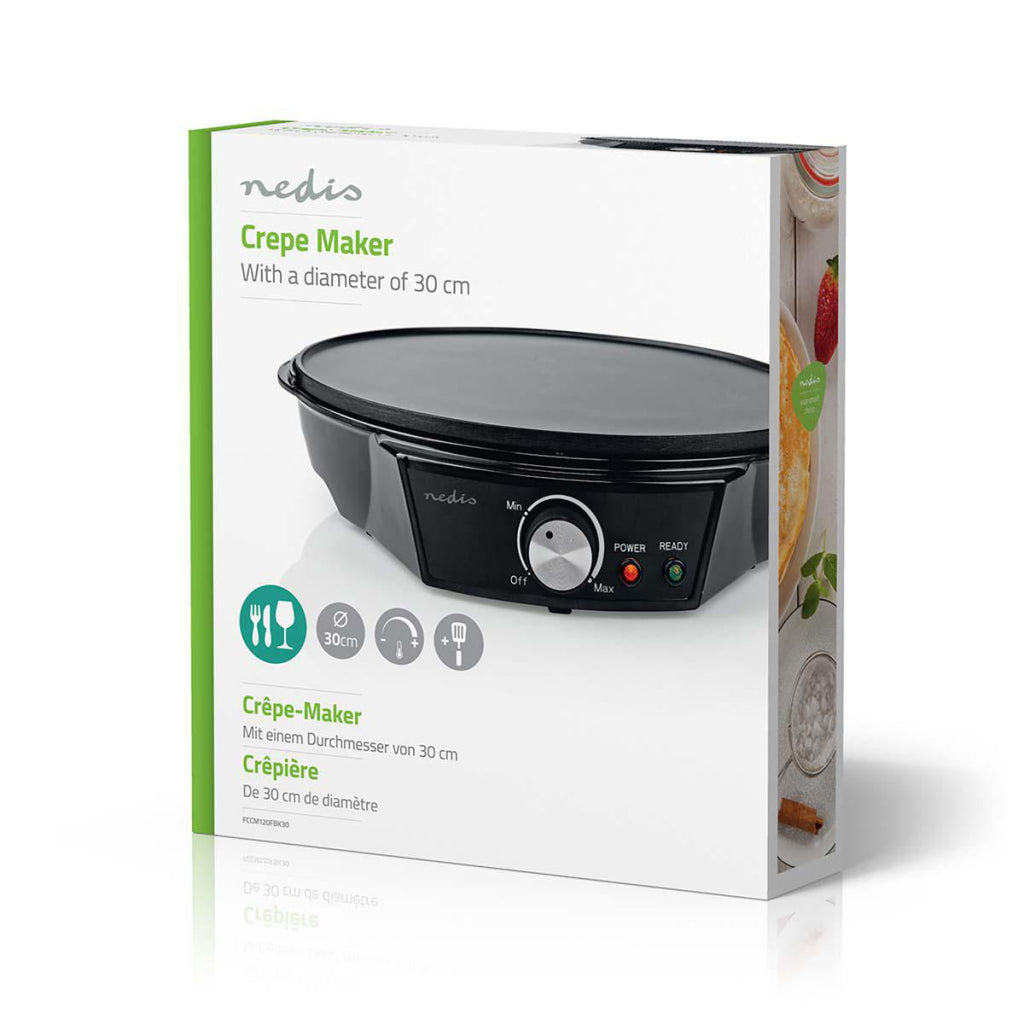 Nedis FCCM120FBK30 Cr ecirc;pes maker 30 Cm Noir