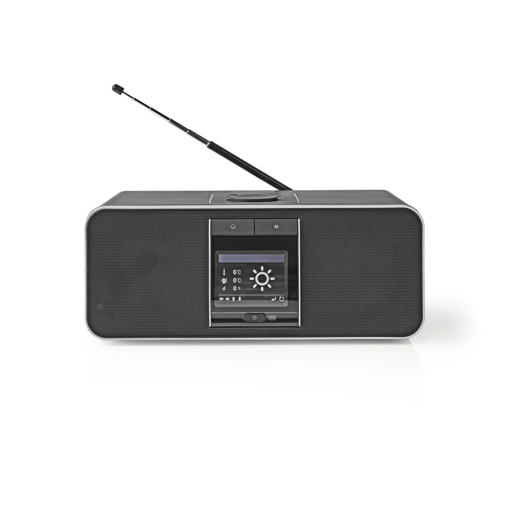 Nedis RDIN5005BK Radio Internet 42 W Dab+ FM Bluetooth® Télécommande Noir argent