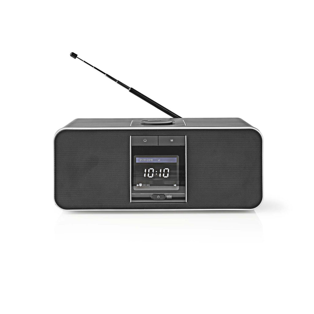 Nedis RDIN5005BK Radio Internet 42 W Dab+ FM Bluetooth® Télécommande Noir argent