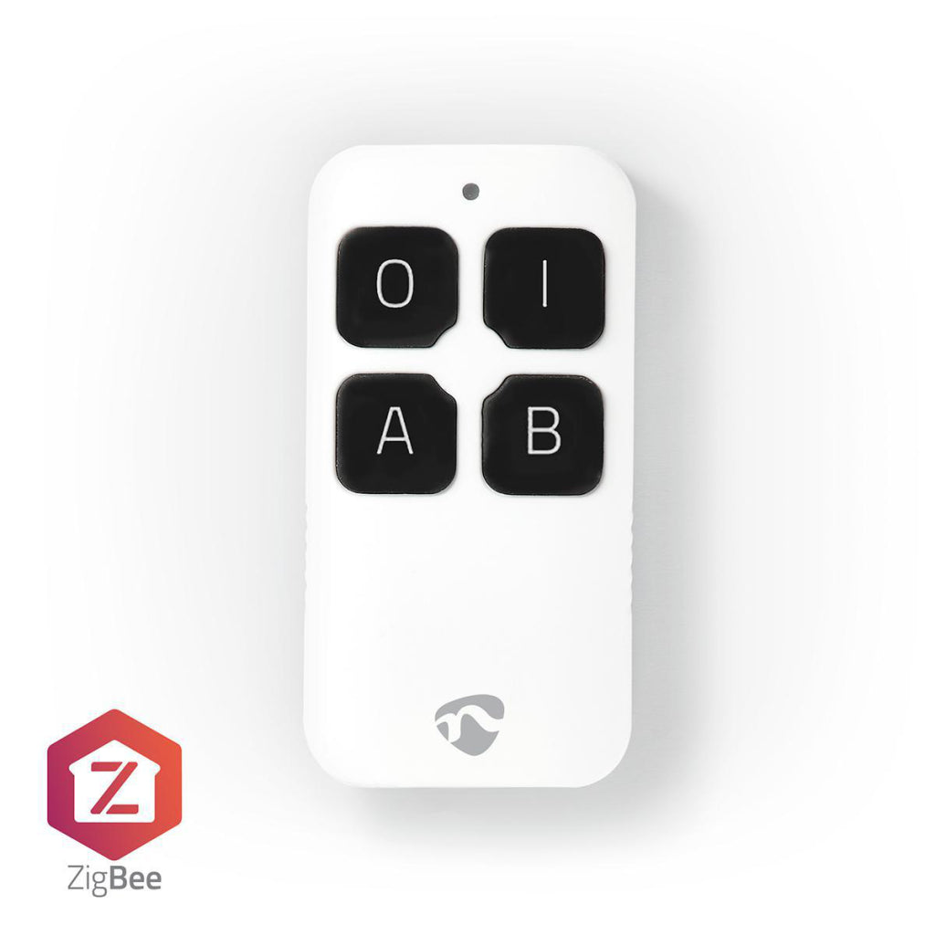 Nedis zbrc10wt télécommande intelligente zigbee 4 boutons avec batterie blanc