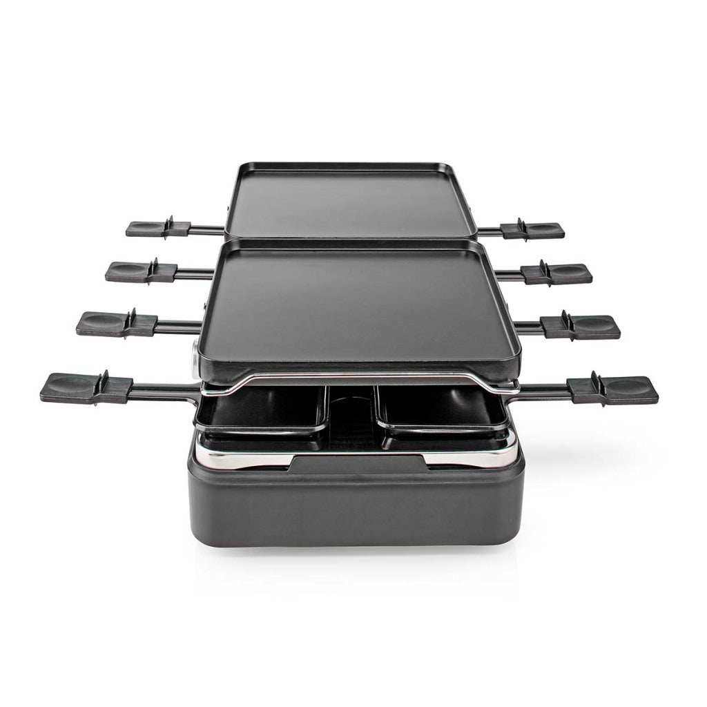 Pierre à raclette Nedis fcra300fbk8 pour 8 personnes