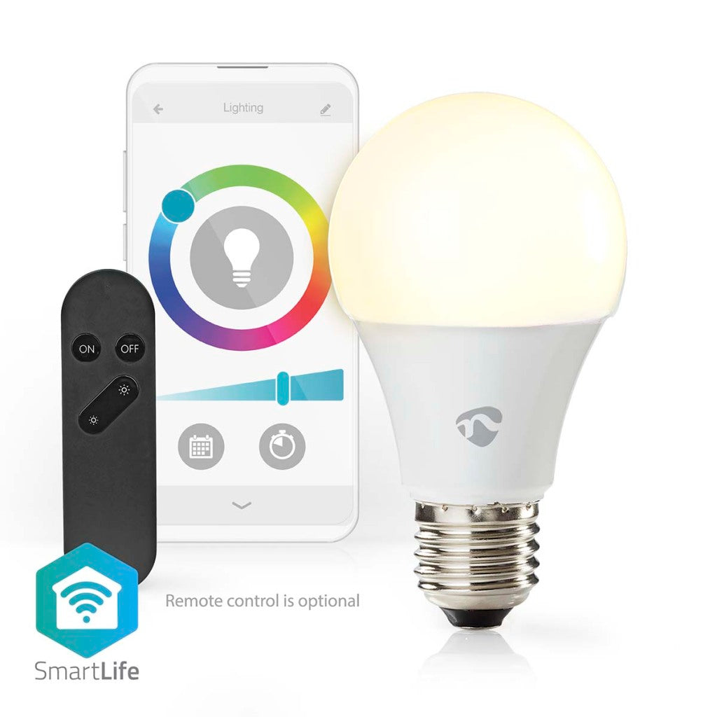 Nedis wifilrc10e27 lampe multicolore smartlife wi-fi e27 806 lm 9 w rgb blanc chaud à froid android trade ; homologue iOS
