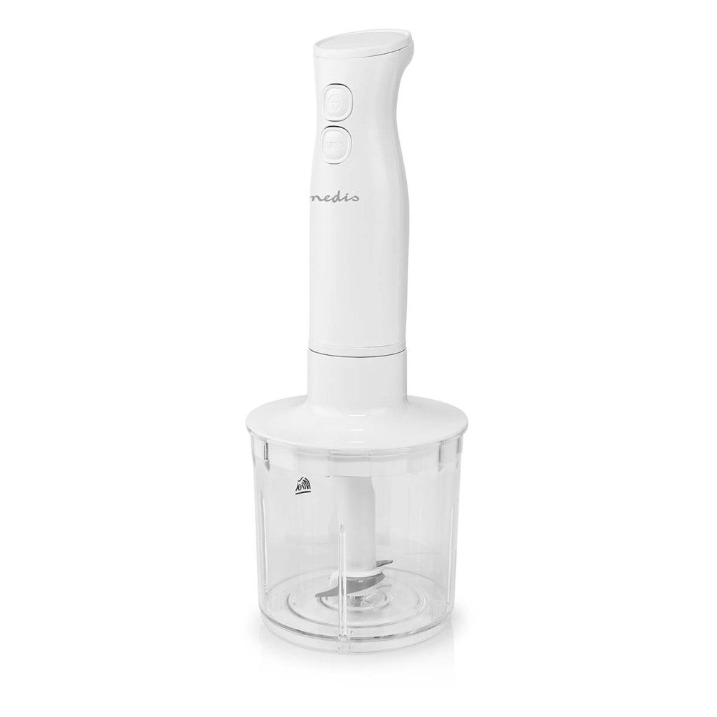 Nedis KAHB120CWT Mixeur plongeant 400 W Réglages de vitesse : 2 vitesses Hachoir Blanc