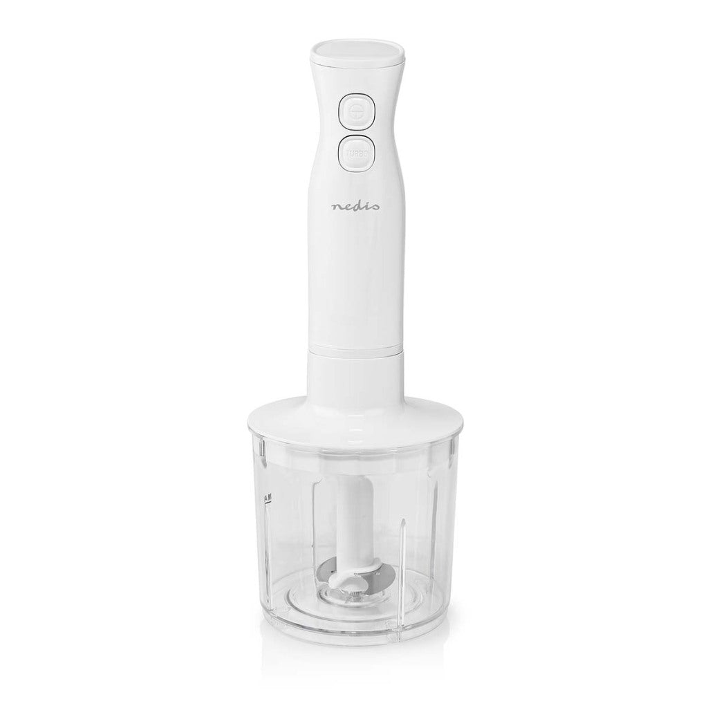 Nedis KAHB120CWT Mixeur plongeant 400 W Réglages de vitesse : 2 vitesses Hachoir Blanc
