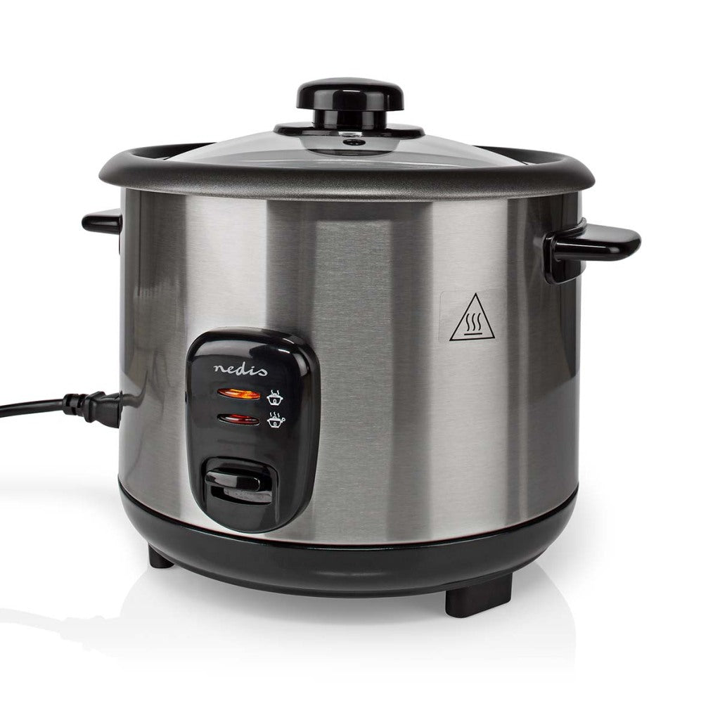 Nedis karc115al cuiseur à riz 1,5l 500w argent