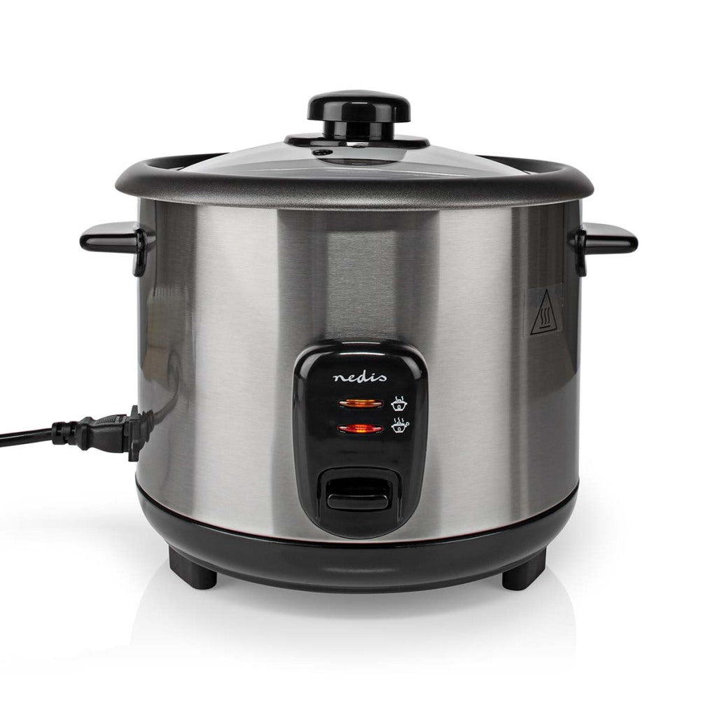 Nedis karc115al cuiseur à riz 1,5l 500w argent