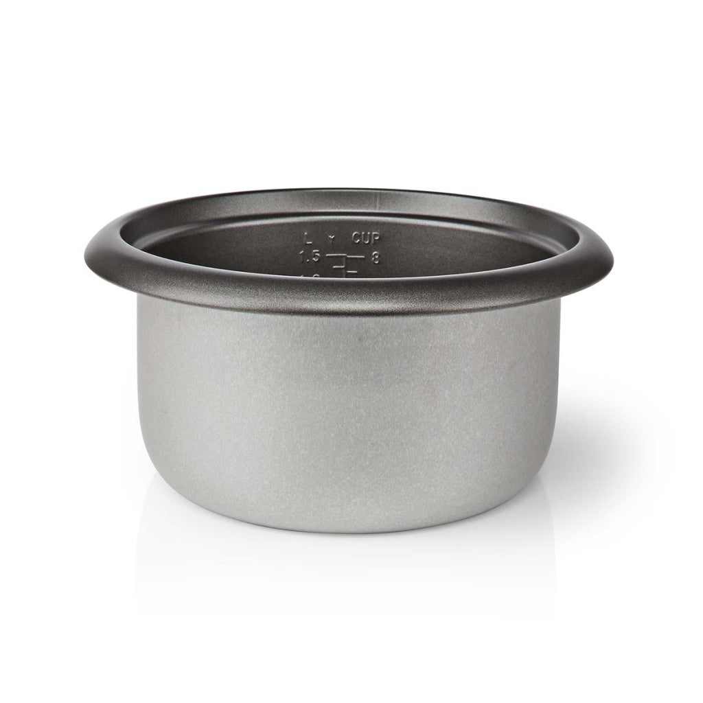 Nedis karc115al cuiseur à riz 1,5l 500w argent