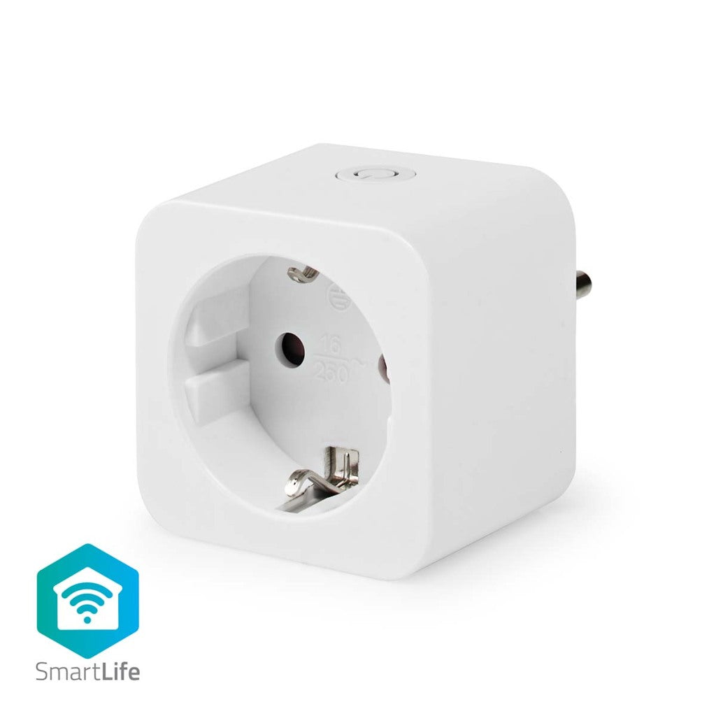 Nedis Wi-Fi P131FWT SmartLife Smart Plug Wi-Fi 1 pièce 3680 W Type F (CEE 7 3) -10 - 45 °C Android IOS blanc