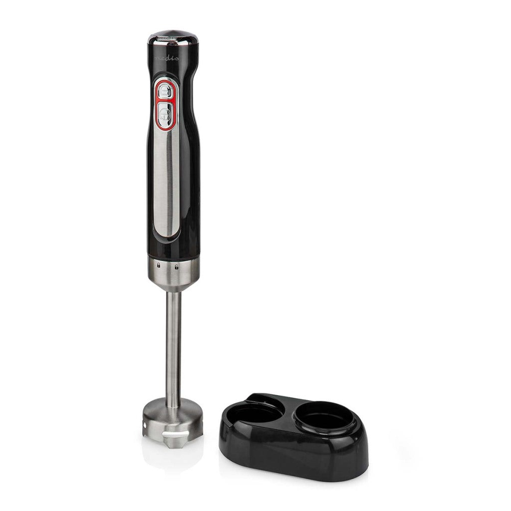 Nedis kahb600bk mixeur plongeant 100w argent noir