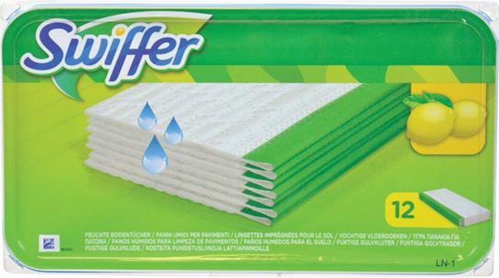 Serpillières humides Swiffer 12 serpillères
