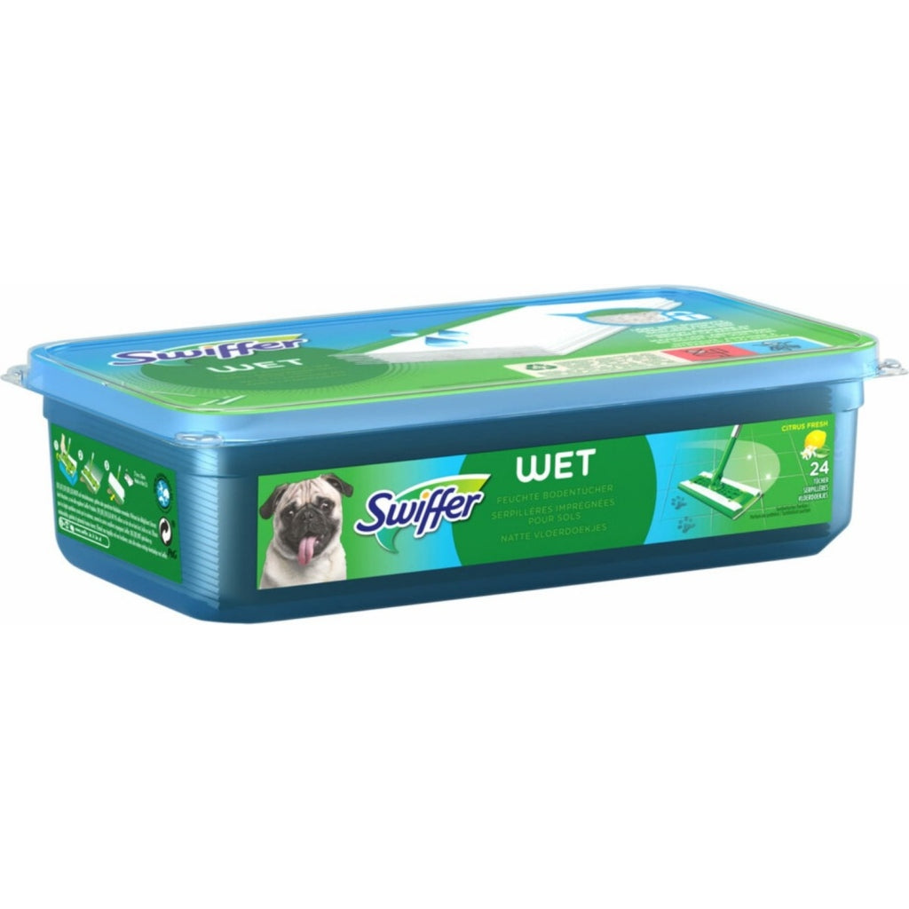 Swiffer lingettes humides pour sol agrumes frais 24 pièces