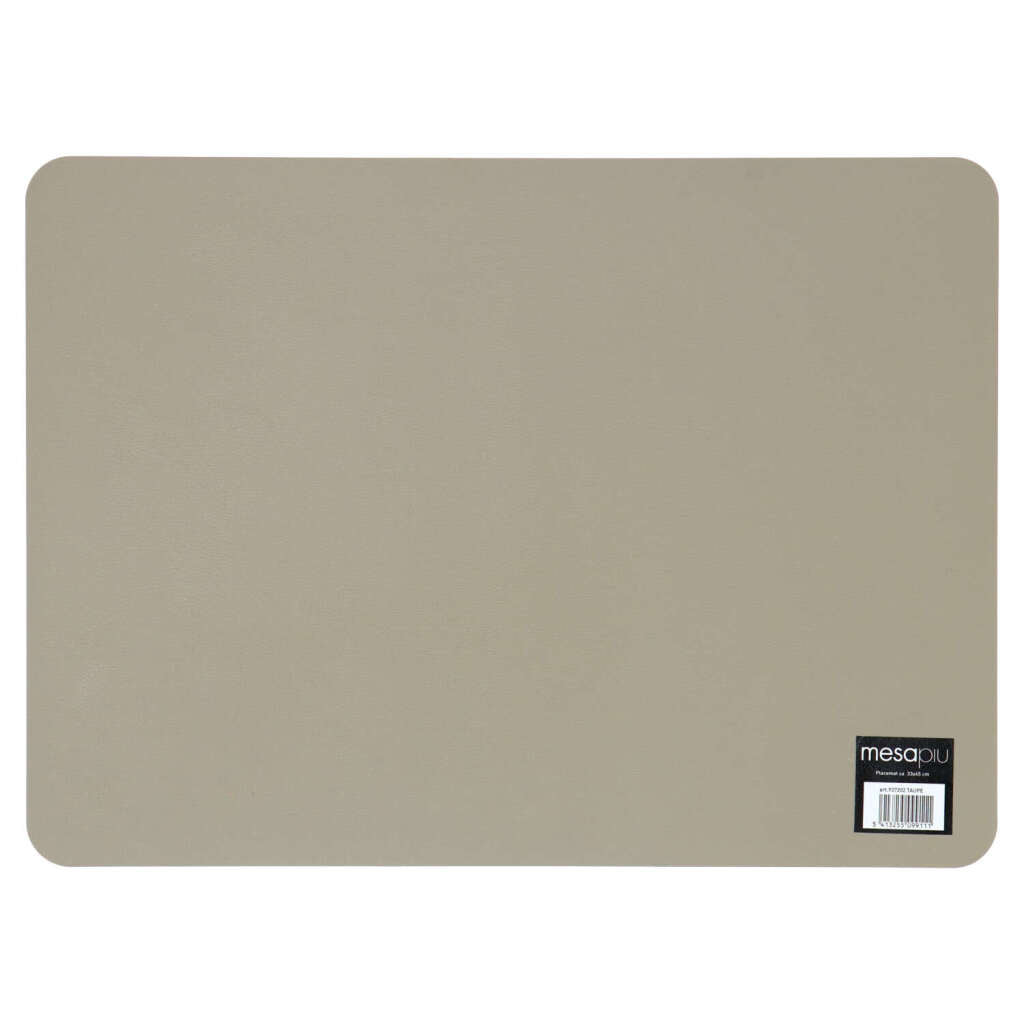 Mesapiu mesapiu set de table aspect cuir taupe 45x33 cm