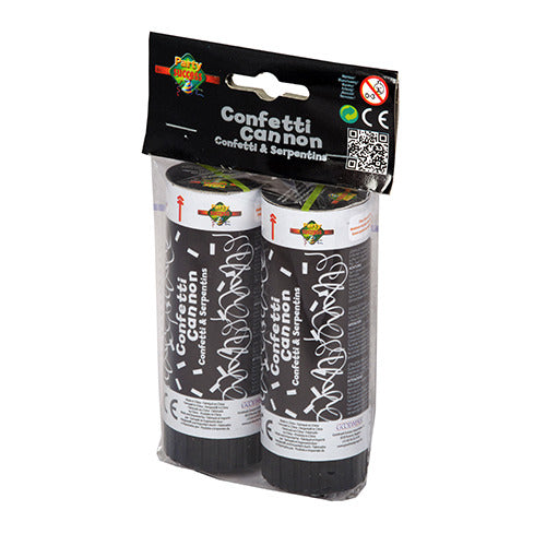 Canon à confettis de base, bandes de papier d'aluminium pour canon de fête, argent