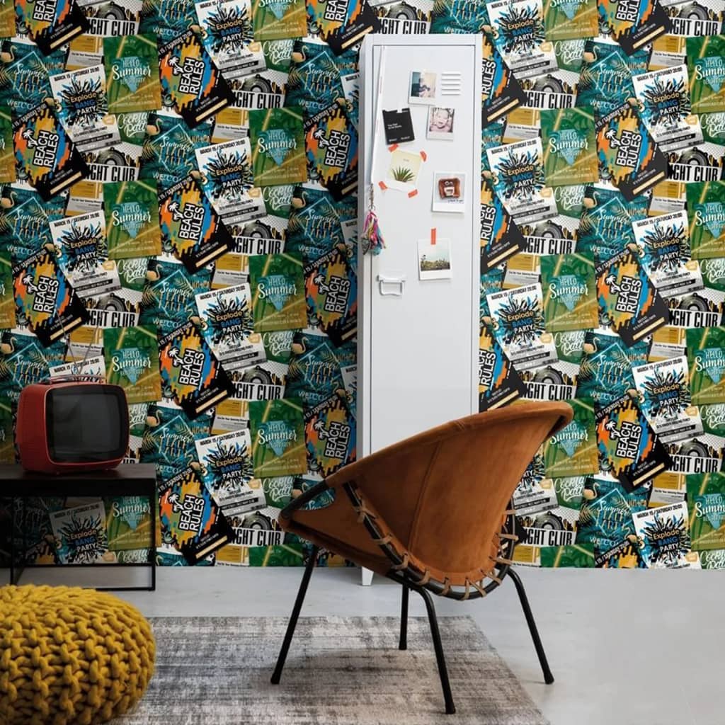 Fond d'écran de North Wall Good Vibes Affiches Green et Orange