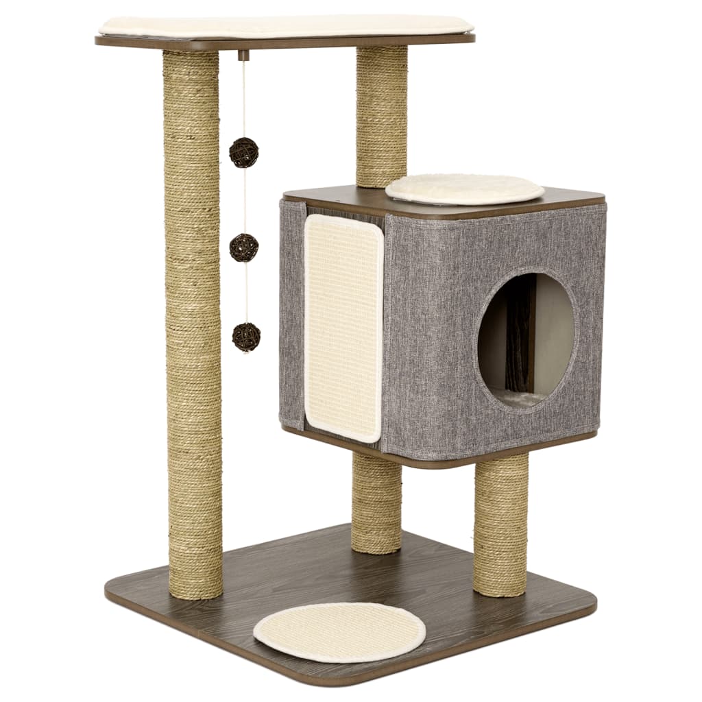 Jack and Vanilla Jack and Vanilla Cat Furniture Molly 56x56x80 cm Gray