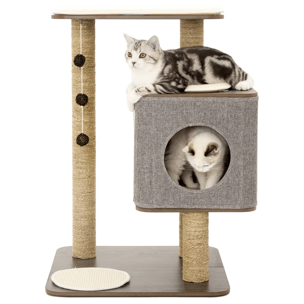 Jack and Vanilla Jack and Vanilla Cat Furniture Molly 56x56x80 cm Gray