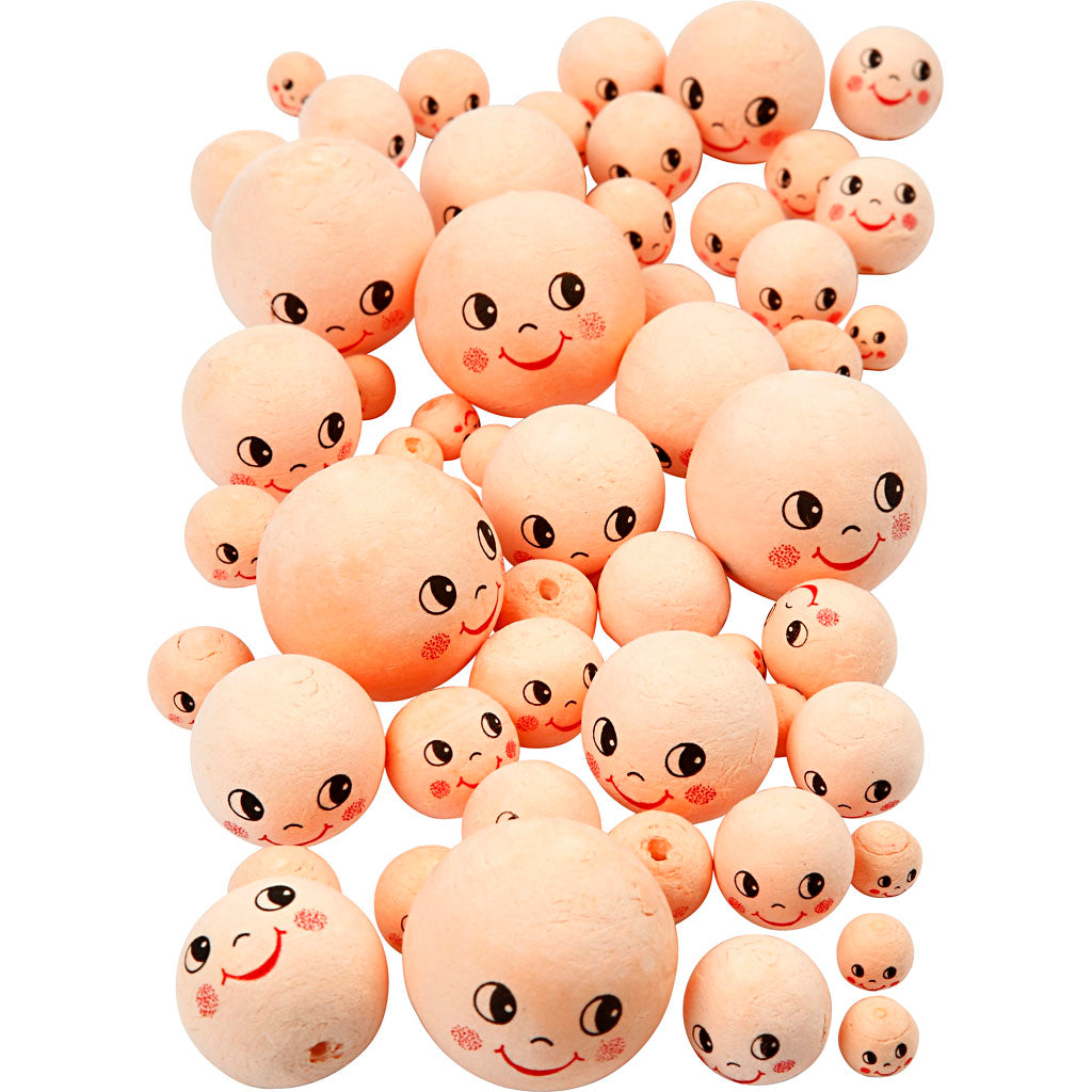 Têtes d'entreprise Creativ, d 12+18+22+30+40 mm, beige clair, 100 pièces 1 boîte
