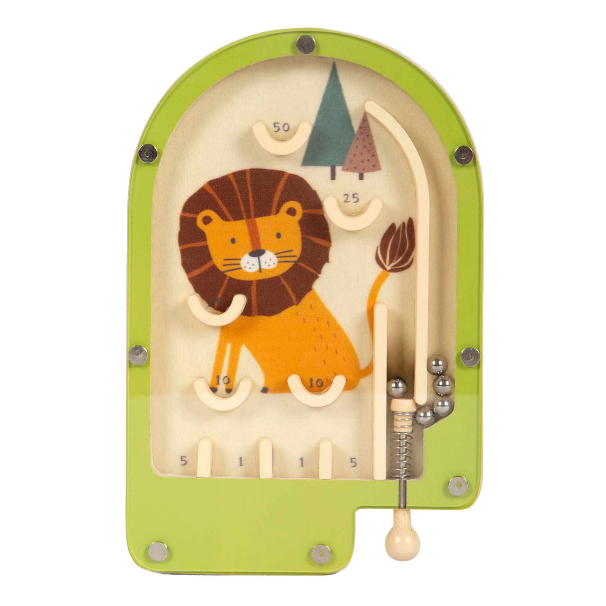 Small foot - mini jeu de flipper en bois lion