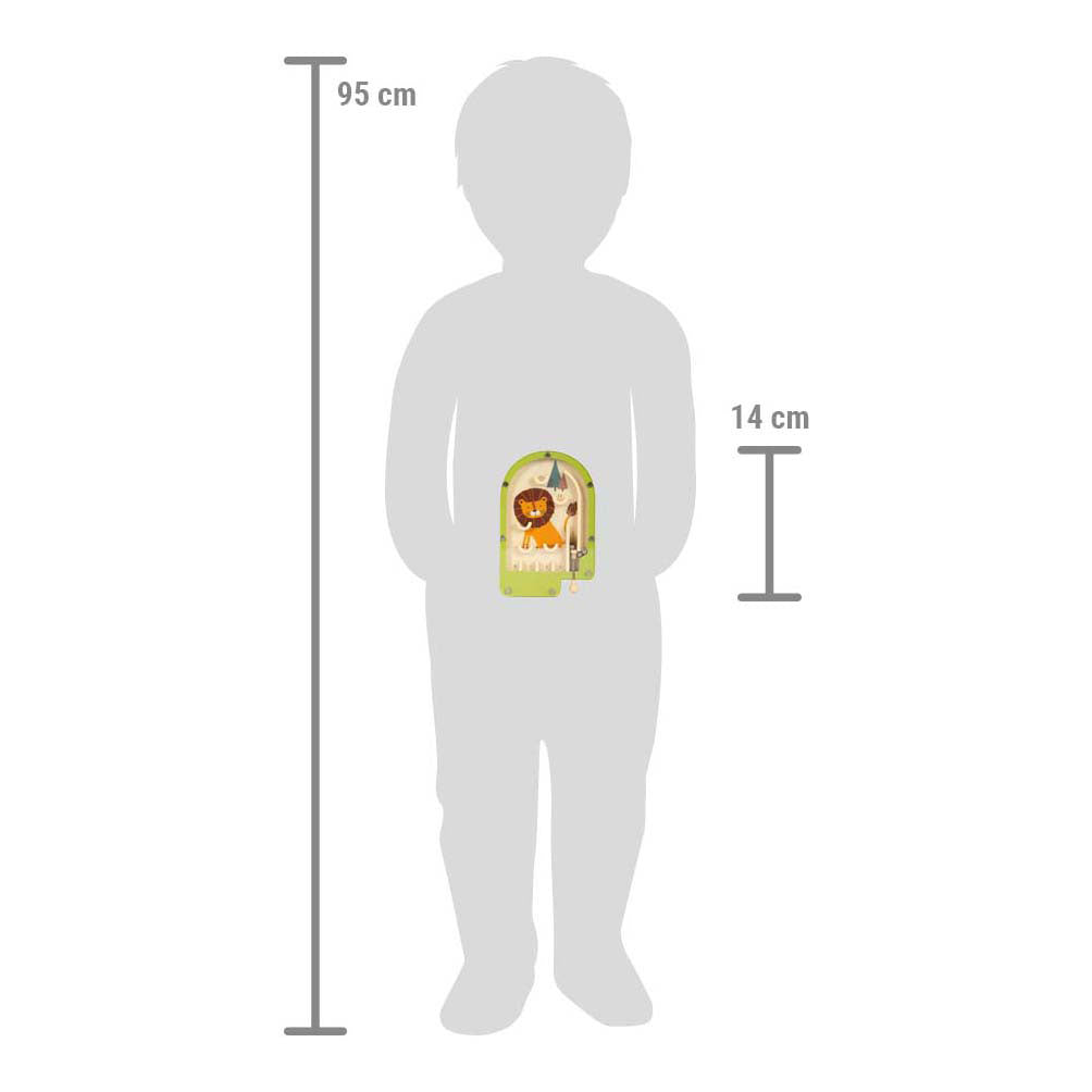 Small foot - mini jeu de flipper en bois lion