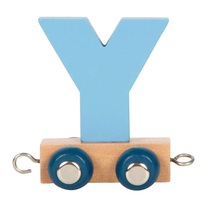 Small foot - train de lettres en bois polaire - y