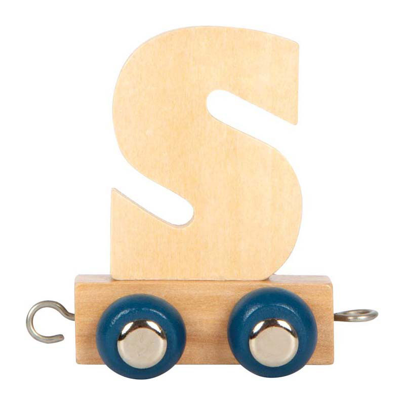 Small foot - train de lettres en bois polaire - s