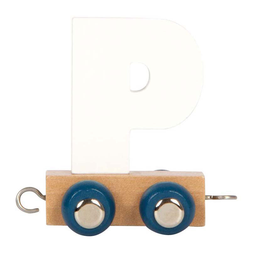 Small foot - train de lettres en bois polaire - p